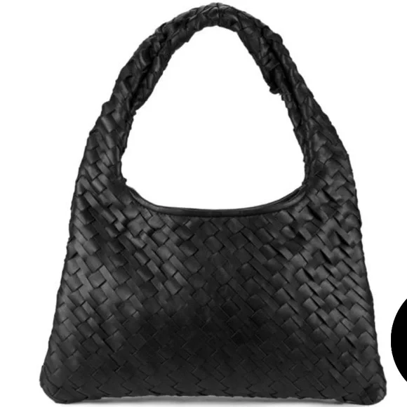 Walter Baker Shoulder Bag Black Woven Handbag - Picture 6 of 9